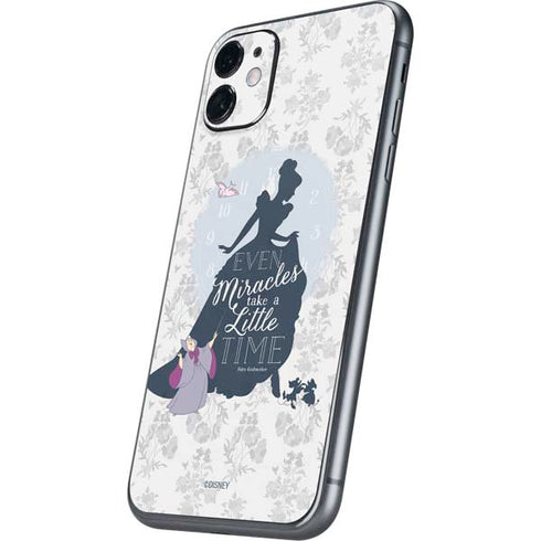 Disney Cinderella Miracles Take Time Silhouette iPhone 11 Skin