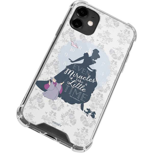 Disney Cinderella Miracles Take Time Silhouette iPhone 12 Mini Clear Case