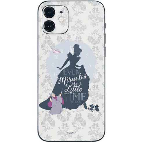 Disney Cinderella Miracles Take Time Silhouette iPhone 12 Mini Skin