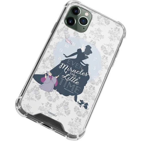 Disney Cinderella Miracles Take Time Silhouette iPhone 12 Pro Clear Case