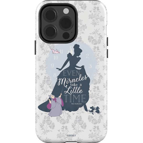 Disney Cinderella Miracles Take Time Silhouette iPhone 13 Pro Impact Case