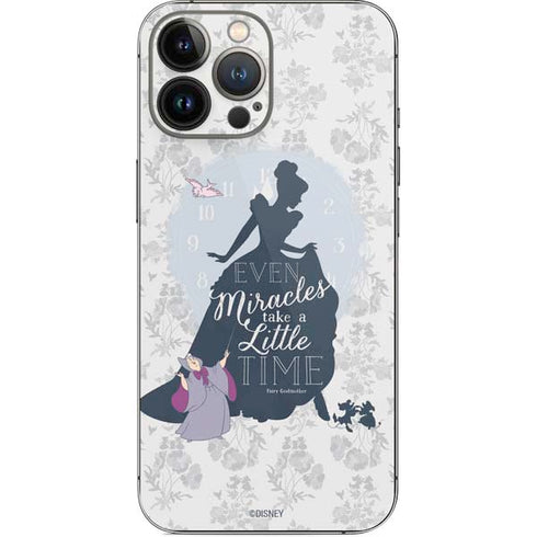 Disney Cinderella Miracles Take Time Silhouette iPhone 13 Pro Max Skin