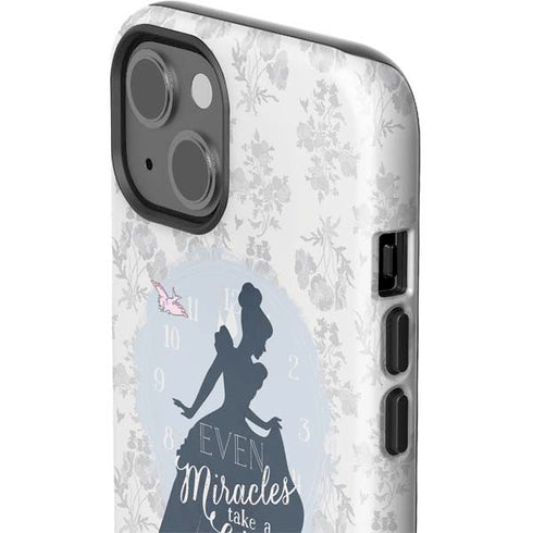 Disney Cinderella Miracles Take Time Silhouette iPhone 15 Impact Case