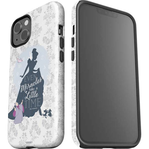 Disney Cinderella Miracles Take Time Silhouette iPhone 15 Impact Case