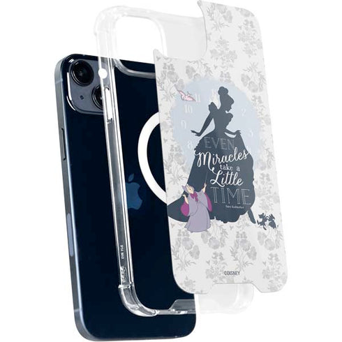 Disney Cinderella Miracles Take Time Silhouette iPhone 15 Plus MagSafe Case