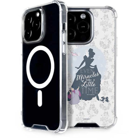 Disney Cinderella Miracles Take Time Silhouette iPhone 15 Pro MagSafe Case