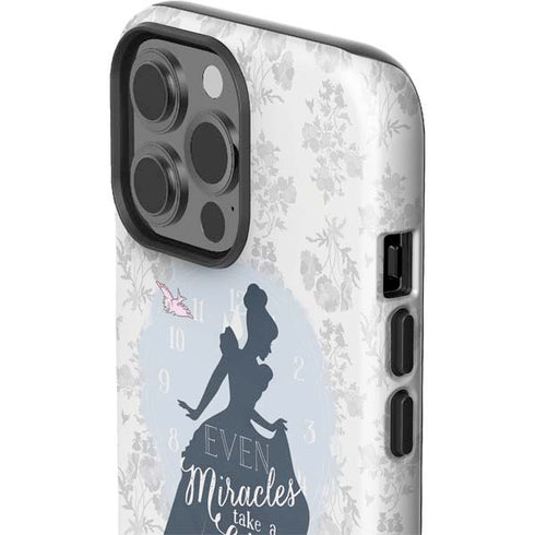 Disney Cinderella Miracles Take Time Silhouette iPhone 15 Pro Max Impact Case