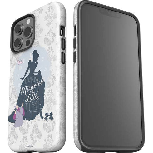 Disney Cinderella Miracles Take Time Silhouette iPhone 15 Pro Max Impact Case