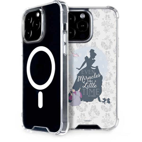 Disney Cinderella Miracles Take Time Silhouette iPhone 15 Pro Max MagSafe Case