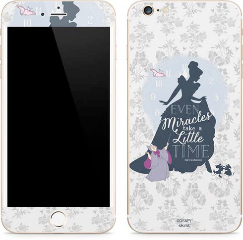 Disney Cinderella Miracles Take Time Silhouette iPhone 6/6s Plus Skin