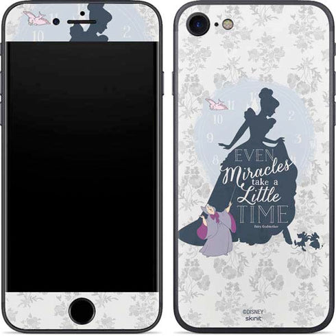 Disney Cinderella Miracles Take Time Silhouette iPhone 8 Skin