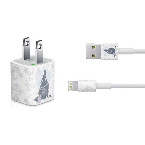 Disney Cinderella Miracles Take Time Silhouette iPhone Charger (5W USB) Skin