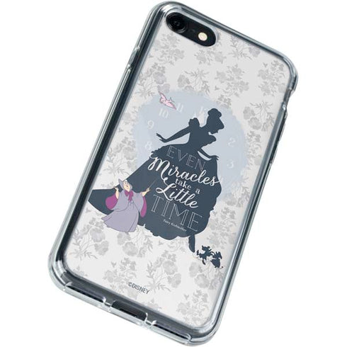 Disney Cinderella Miracles Take Time Silhouette iPhone SE (2nd & 3rd Gen) Clear Case