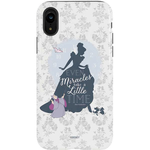 Disney Cinderella Miracles Take Time Silhouette iPhone XR Pro Case