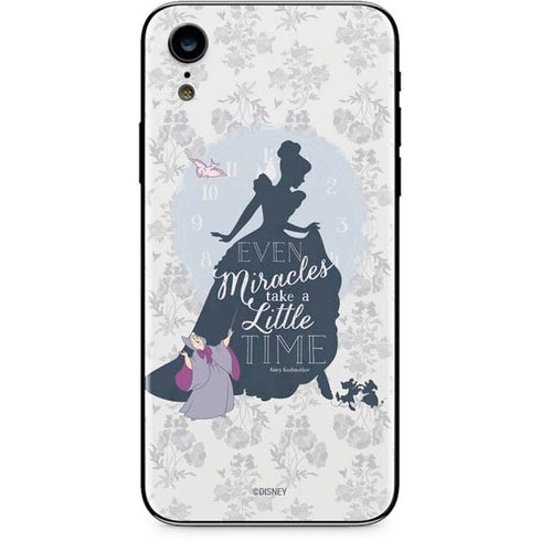 Disney Cinderella Miracles Take Time Silhouette iPhone XR Skin