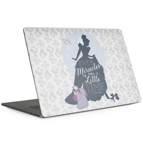 Disney Cinderella Miracles Take Time Silhouette Apple MacBook Pro 15-inch Skin