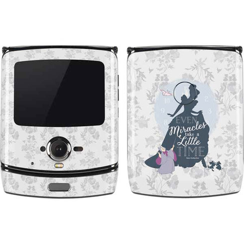 Disney Cinderella Miracles Take Time Silhouette Motorola RAZR Skin