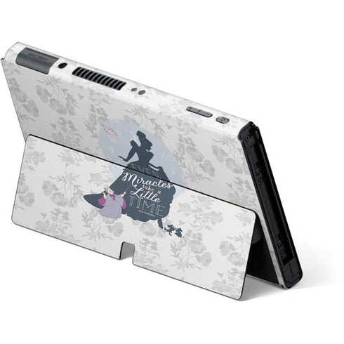 Disney Cinderella Miracles Take Time Silhouette Nintendo Switch OLED (2021) Skin