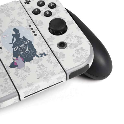 Disney Cinderella Miracles Take Time Silhouette Nintendo Switch OLED (2021) Skin