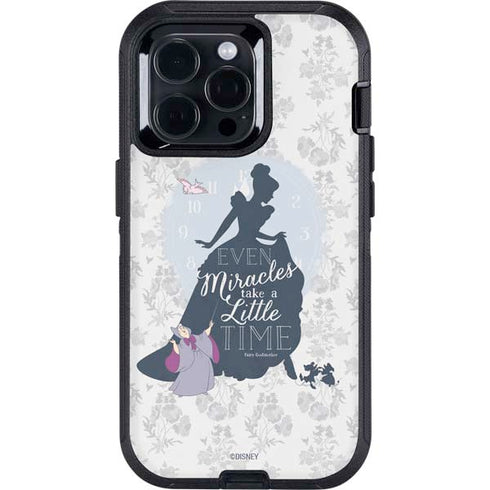 Disney Cinderella Miracles Take Time Silhouette Otterbox Defender iPhone Skin