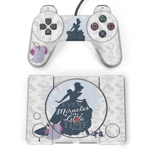 Disney Cinderella Miracles Take Time Silhouette PlayStation Classic Bundle Skin