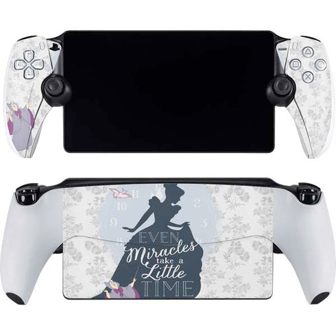 Disney Cinderella Miracles Take Time Silhouette PlayStation Portal Remote Player Skin