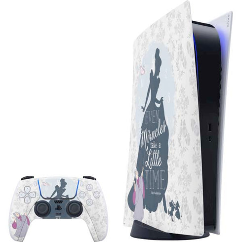 Disney Cinderella Miracles Take Time Silhouette PS5 Digital Edition Bundle Skin