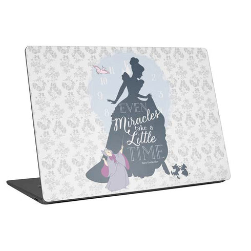Disney Cinderella Miracles Take Time Silhouette Universal Laptop 17in (13.8 x 10in) Skin