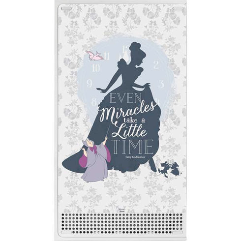 Disney Cinderella Miracles Take Time Silhouette Xbox Series S Console Skin