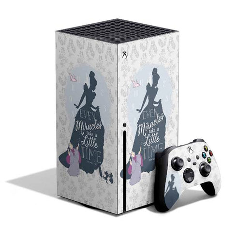 Disney Cinderella Miracles Take Time Silhouette Xbox Series X Bundle Skin