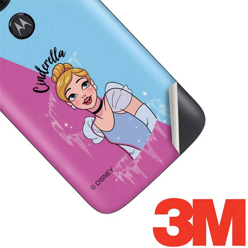 Disney Princess Cinderella Art Moto E5 Play Skin