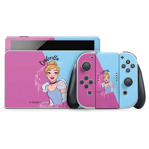 Disney Princess Cinderella Art Nintendo Switch OLED (2021) Skin
