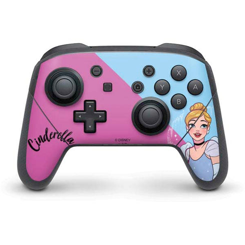Disney Princess Cinderella Art Nintendo Switch Pro Controller Skin