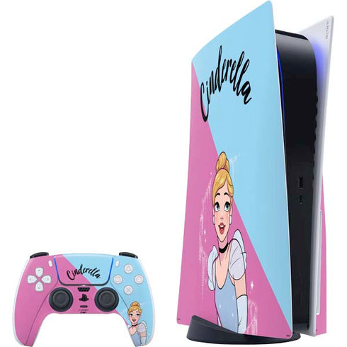 Disney Princess Cinderella Art PS5 Bundle Skin