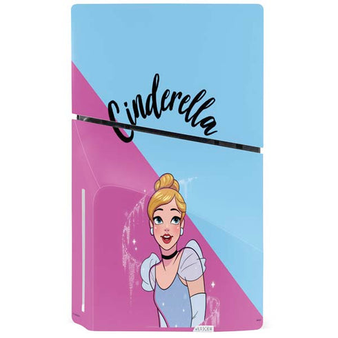 Disney Princess Cinderella Art PS5 Slim Disk Bundle Skin