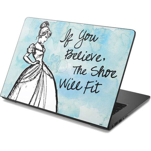 Disney Cinderella Sketch Art Shoe Will Fit Dell Chromebook Skin
