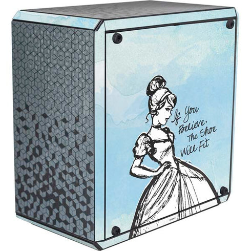 Disney Cinderella Sketch Art Shoe Will Fit Cooler Master MasterBox Q300L Mini Tower Skin