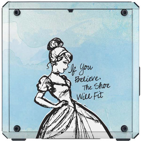 Disney Cinderella Sketch Art Shoe Will Fit Cooler Master MasterBox Q300L Mini Tower Skin