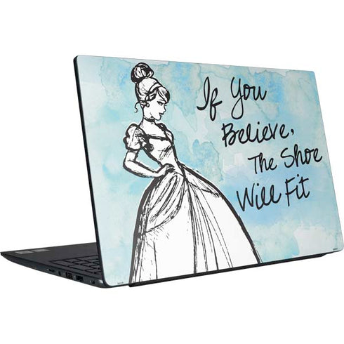Disney Cinderella Sketch Art Shoe Will Fit Dell Vostro Skin