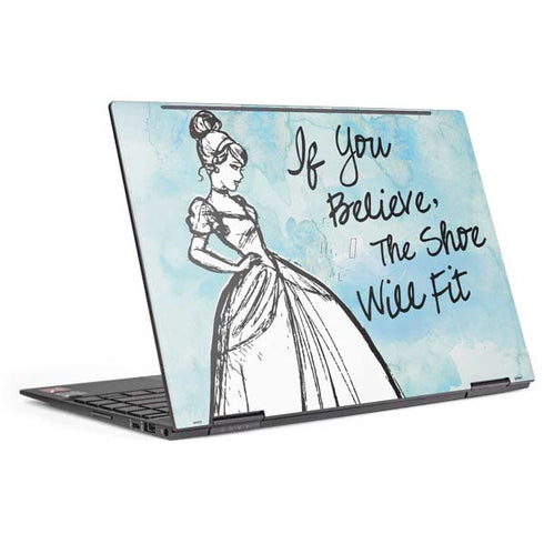 Disney Cinderella Sketch Art Shoe Will Fit HP Envy Skin