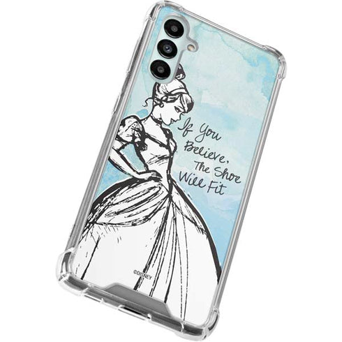 Disney Cinderella Sketch Art Shoe Will Fit Galaxy A14 5G Clear Case