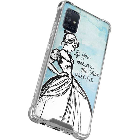 Disney Cinderella Sketch Art Shoe Will Fit Galaxy A51 5G Clear Case