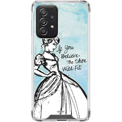 Disney Cinderella Sketch Art Shoe Will Fit Galaxy A52 5G Clear Case