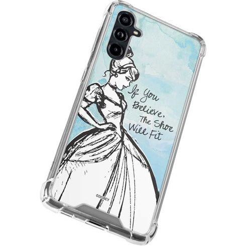 Disney Cinderella Sketch Art Shoe Will Fit Galaxy A54 5G Clear Case