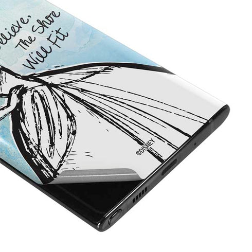 Disney Cinderella Sketch Art Shoe Will Fit Galaxy Note 10 Plus Skin