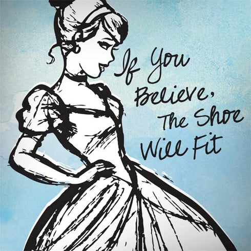 Disney Cinderella Sketch Art Shoe Will Fit Galaxy Note 8 Skin