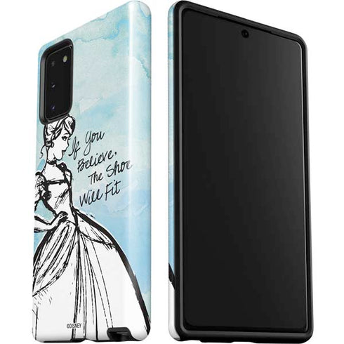 Disney Cinderella Sketch Art Shoe Will Fit Galaxy Note20 5G Pro Case