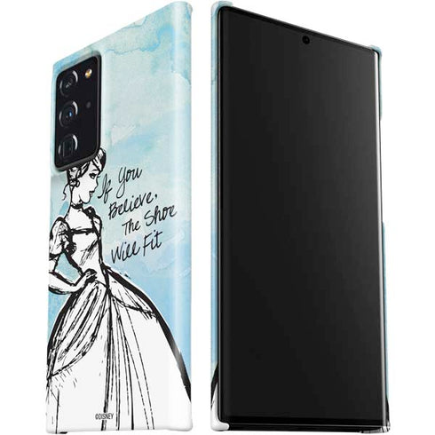 Disney Cinderella Sketch Art Shoe Will Fit Galaxy Note20 Ultra 5G Lite Case
