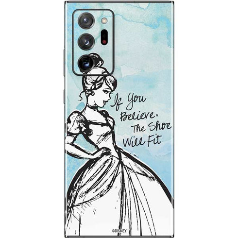 Disney Cinderella Sketch Art Shoe Will Fit Galaxy Note20 Ultra 5G Skin