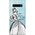 Disney Cinderella Sketch Art Shoe Will Fit Galaxy S10 Plus Skin